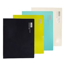 ibis 彩色 PP 透明文件 40 袋 4 套 SP09756_9, 奶油色、薄荷色、青檸色、灰色, 1套