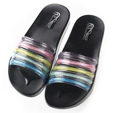 알럽홈 컬러 엠보드 거실 욕실화, 블랙, 1개