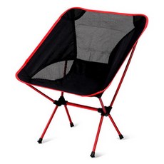 그뤠잇라이프 경량 접이식 캠핑의자, 레드, 1개