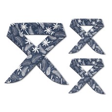 walgadaks 熱帶圖案涼感絲巾 3入, 叢林海軍