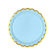 金邊派對餐盤 藍色 18cm, 30個, 1個