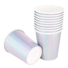 金屬派對杯 全息銀 240ml, 10入, 3盒