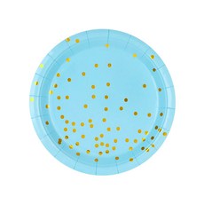 Confetti 派對盤 藍色 18cm, 30入, 1個