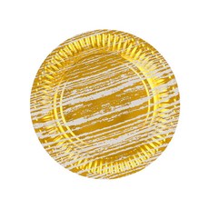 金屬風派對盤 复古金色 18cm, 30件, 1個