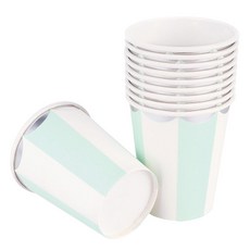 스트라이프 파티컵 민트 240ml, 30개입, 1박스