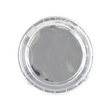 金屬派對盤子 銀色 18cm, 30件, 1個