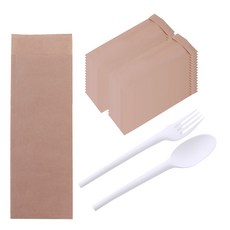 卡夫餐具套組 20p + PLA 勺子 20p + 叉子 20p, 1套