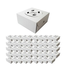 PACKAGE HERO 包裝書現代Miniple蛋糕盒 215 x 215 x 114 毫米, 混色, 50個