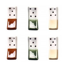 LOKO LIVING 3 滴筷架 x 2p, 米色, 棕色, 綠色, 1套