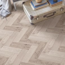 HYUNDAE sheet 地板紙膠粘劑人字形, 暗褐色HBS04