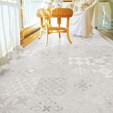 HYUNDAE sheet 地板紙膠粘劑人字形, 優雅米色瓷磚 (RSF-16)