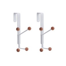 Lifesalim 木質球形門後掛勾 4勾, 單色, 2個