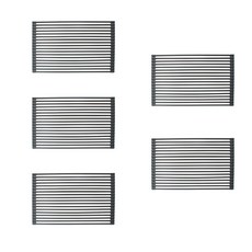 矽膠絲綢捲方形置物架 5入, 灰色