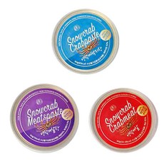 雪蟹蟹肉罐頭 90g+蟹肉蟹膏罐頭 90g+蟹膏罐頭 90g, 1組