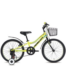 지오닉스 7단 알루미늄 브이브레이크 페르마타 20 MTB 자전거, 네온그린 + 블루, 138cm, 1개