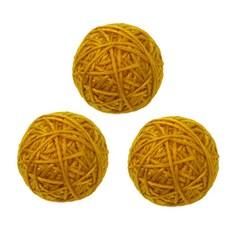 PASTEL PET 貓毛線玩具球, 棕色的, 3個