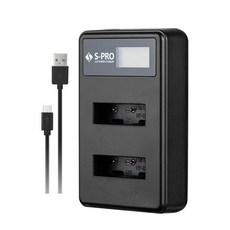 SPRO Canon LP-E12 電池專用 LCD 雙槽充電器, SPRO-CH-DU, 1個