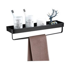 The Flow Company 清潔空間利用 多功能儲物架 毛巾架 啞光黑, 1個