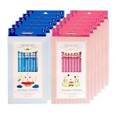 ibis Franky 六角鉛筆 B 8支入 FR10297 2款 x 6入組, 粉紅色, 藍色, 96個