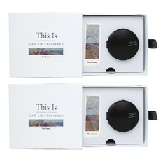 This is Metal 車用芳香劑 黑色 + 補充液 15ml + 香氛氈 + 防滑墊, 純棉, 2套