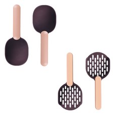 PASTEL PET 寵物貓飼料勺 2入+貓砂鏟 2入, A類型, 1套