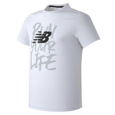 new balance 男款跑步字母短袖T恤
