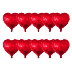 미니 하트 파티 풍선, 레드, 10개