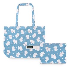 CONITALE 圖案環保袋+收納袋, 比熊犬款