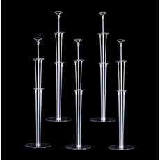 氣球支架裝飾杯棒組, 單一顏色, 5套