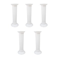 氣球花束支架花瓶, 白色, 5套