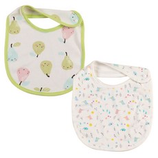 BabyBoom 竹纖維雙面圍兜, 芒果+金絲雀, 2入