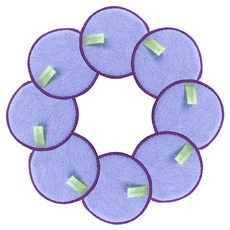 Catchmop 多功能多用途圓形菜瓜布 紫色, 1入, 8個