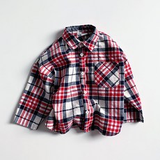 Neul兒童款盛開格紋襯衫