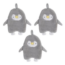 市集感性 企鵝廚房毛巾, 灰色, 3個