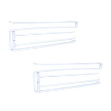 廚房多功能抹布架, 白色的, 2個