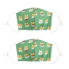 Coney Island 孩童圖案印花過濾式可調整口罩組 2入