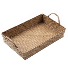 May Queen Tomorrow's Space Handle 藤籃大號 33 x 23 x 6 厘米, 自然原色, 1個