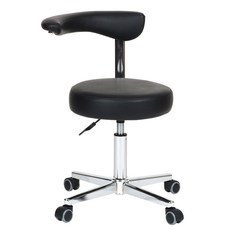 Dori Furniture 新款圓形滑輪椅, 黑色, 1個