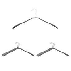 HOMENHOUSE 防滑塗層西裝上衣衣架, 深灰色, 20個