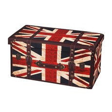 도리퍼니처 접이식 수납스툴 2인용, 영국국기, 1개