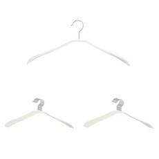 HOMENHOUSE 防滑塗層西裝上衣衣架, 奶油白, 20個