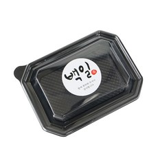 餐盒 黑色 SL-202 200入+祝賀滿100天韓文字貼紙 200入, 1套