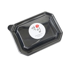 餐盒 黑色 SL-202 200入+祝賀滿100天韓文字貼紙 200入, 1套