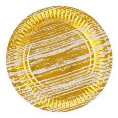 派對盤 23cm 復古金色, 10片, 3個