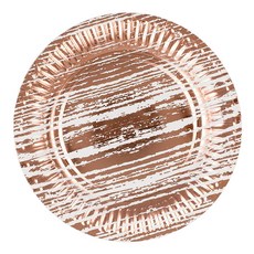 派對盤 23cm 復古玫瑰金, 10片, 3個