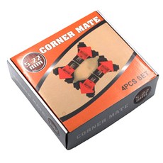 角落固定夾具 角落夾 4入 + 橡膠墊片 4入, 1套