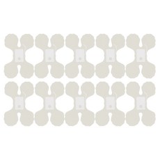 마켓감성 종이 네잎크로버 파티장식 3m 10p, 화이트