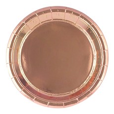 派對盤 23cm 玫瑰金, 10片, 3個