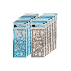 ibis 多工能造型量角器組 2入, 藍色, 灰色, 8套