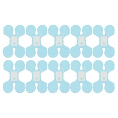 마켓감성 종이 네잎크로버 파티장식 3m 10p, 스카이